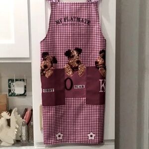 5/$35 sale-you pick-
My Playmate Bobby Oscar & Keith purple gingham apron 🐾🐶💕
